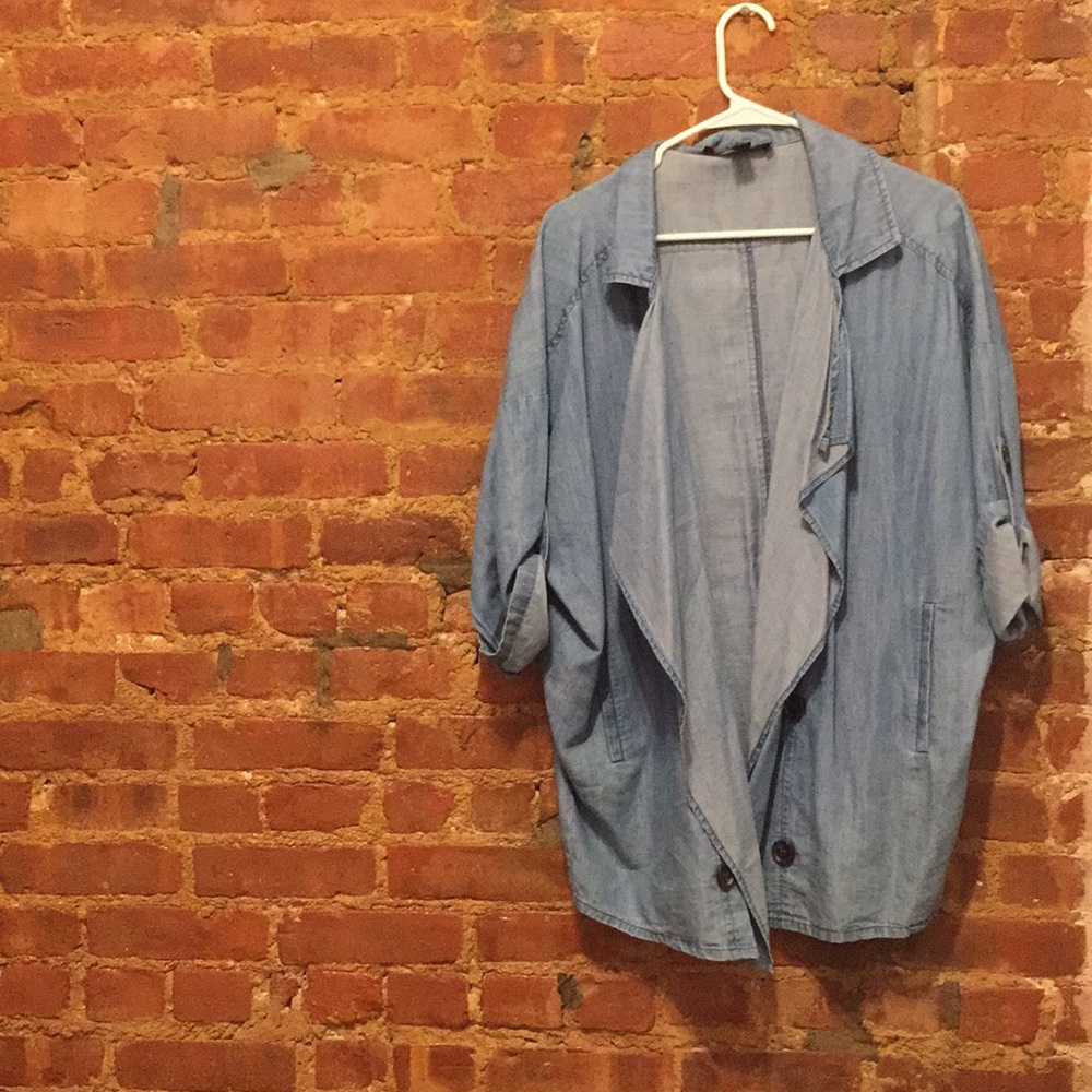 Blue jean buttons cardigan